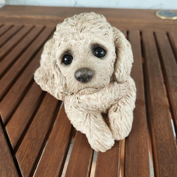 Sandicast Dog Figurine Realistic Puppy Sculpture, 8” Long x 5” High Collectible - Picture 3 of 15